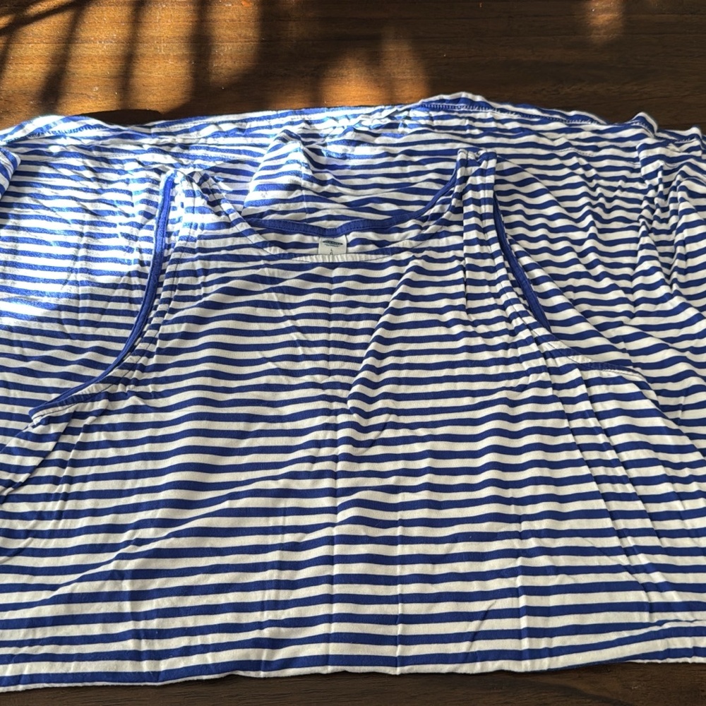 Old Navy Blue and White Striped Tank Top dress